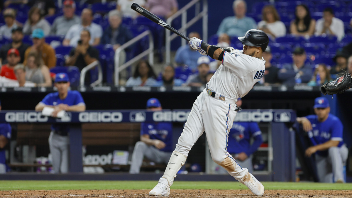 Miami Marlins second baseman Luis Arraez.